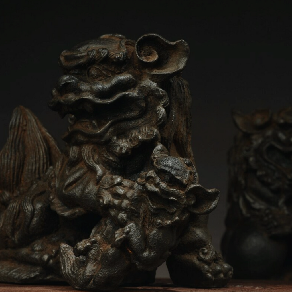 Iron Emperor & Empress Foo Dogs