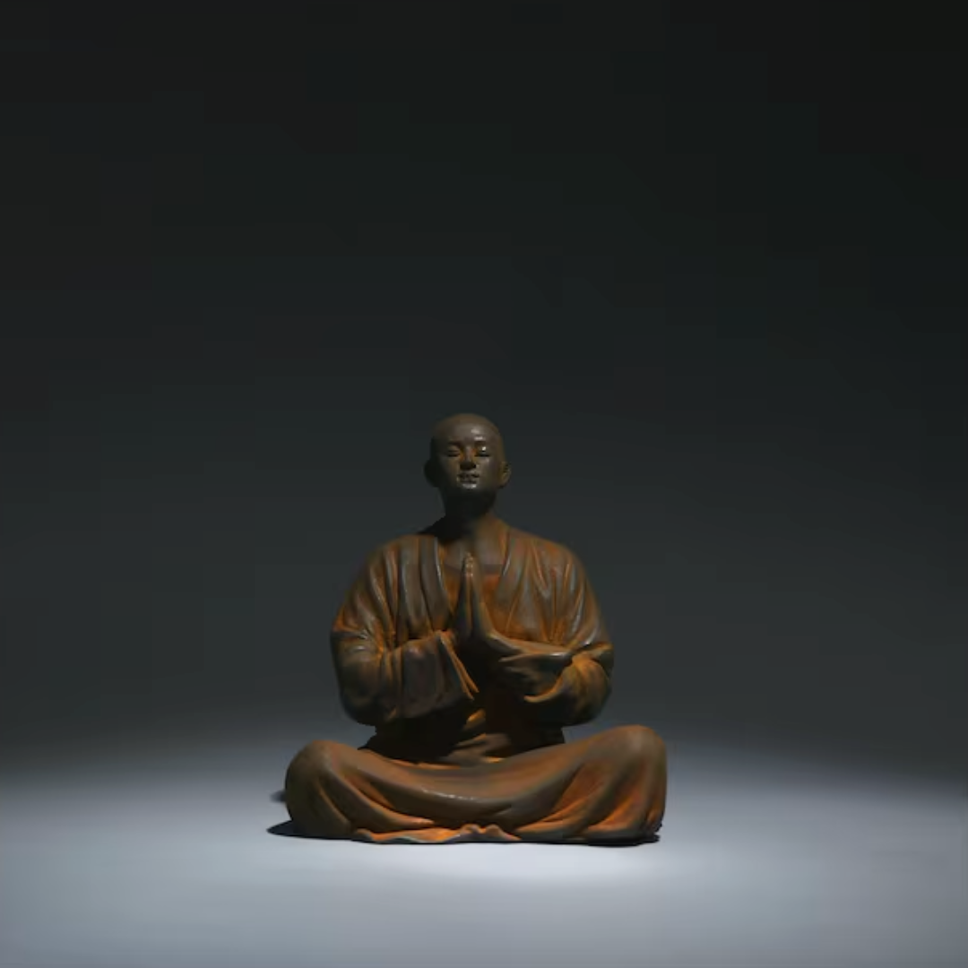Rustic Sitting Monk