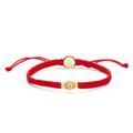 Energy Protection - Gold Evil Eye Red String Bracelet