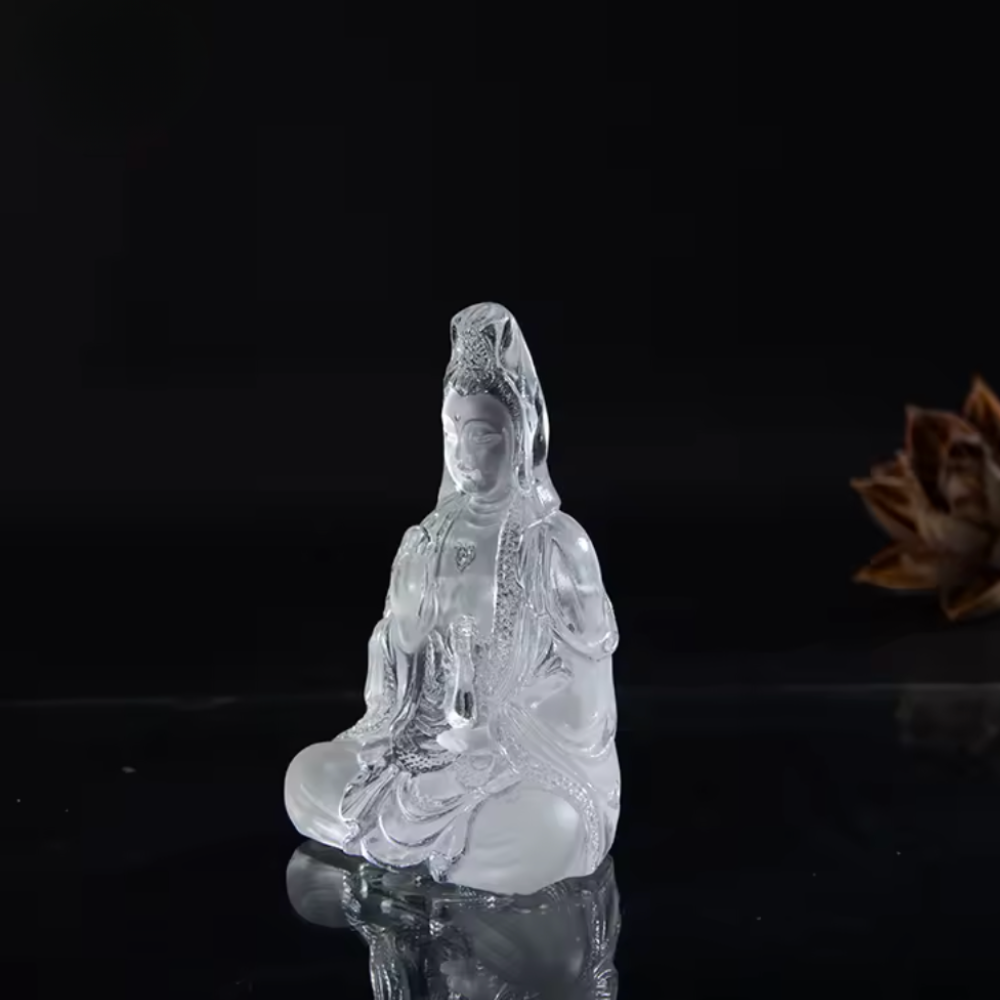 Crystal Female Buddha Statue